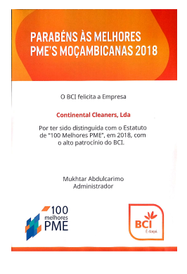 100 Melhores PME´s - BCI